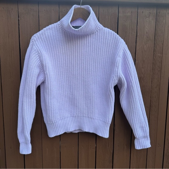French Connection | Size XS Lavender Cableknit Sweater - Picture 5 of 14